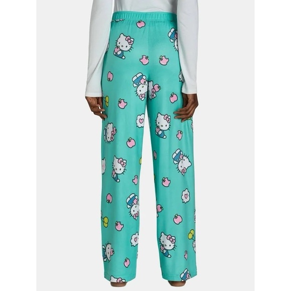 COPY - NWT Sanrio Hello Kitty women's soft knit lounge sleep Pants, Mint, XL, 2X - Picture 3 of 3